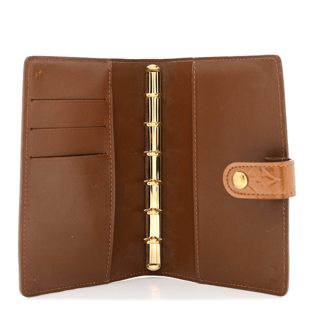 Louis Vuitton Vernis Small Ring Agenda Cover Bronze