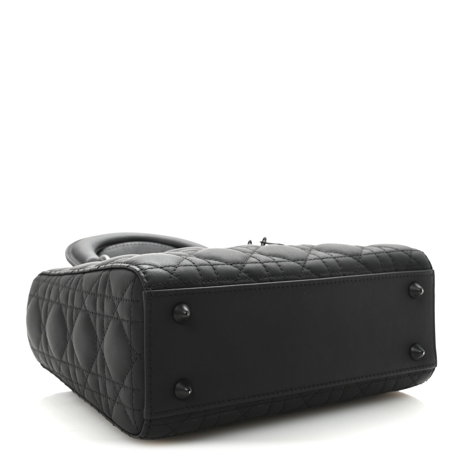 Christian Dior Ultra Matte Calfskin Cannage Small My ABCDior Lady Dior Black