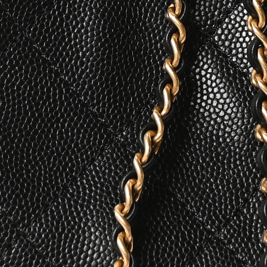 Chanel Caviar Quilted Medium Chanel 25 Handbag Black