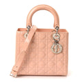 Christian Dior Patent Cannage Medium Lady Dior Light Pink