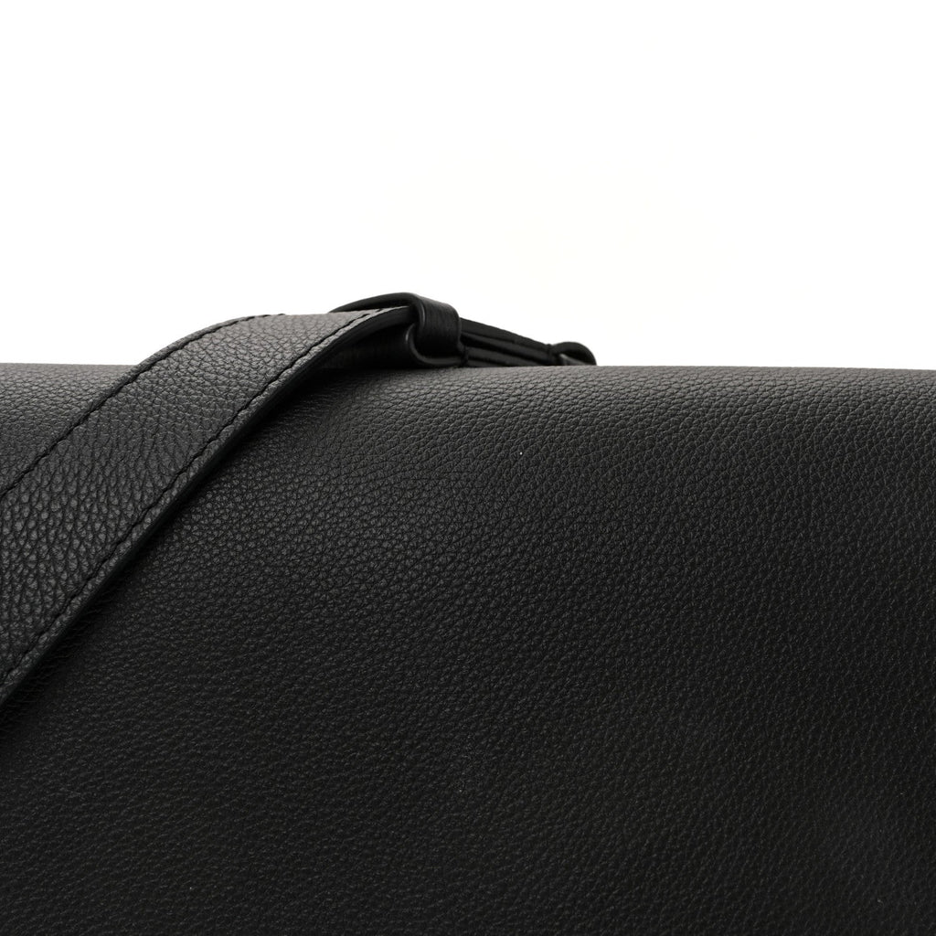 Louis Vuitton Grained Calfskin Low Key Messenger Black