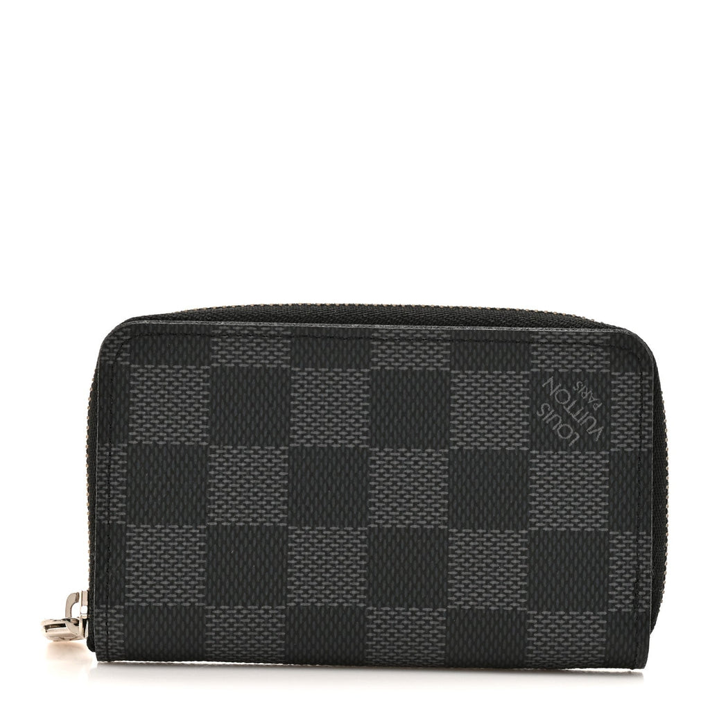 Louis Vuitton Damier Graphite Zippy Coin Purse Vertical