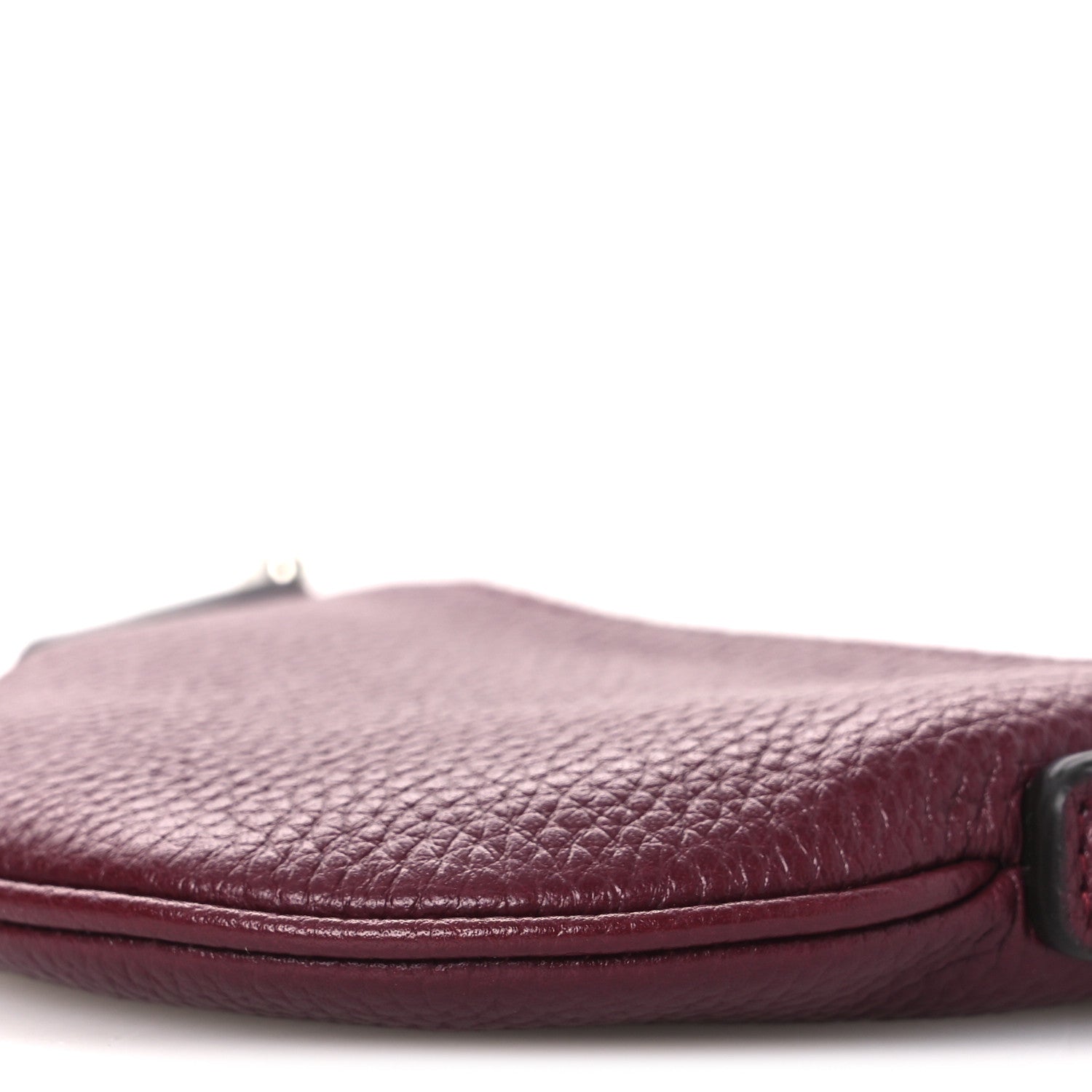 Gucci Pebbled Calfskin Mini B Shoulder Bag Red
