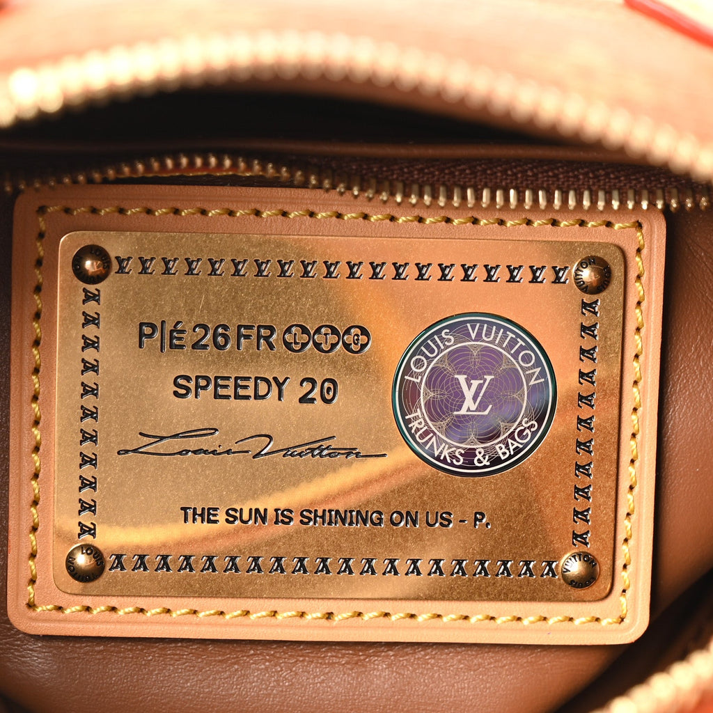 Louis Vuitton Calfskin Monogram Speedy P9 Bandouliere 20 Ochre