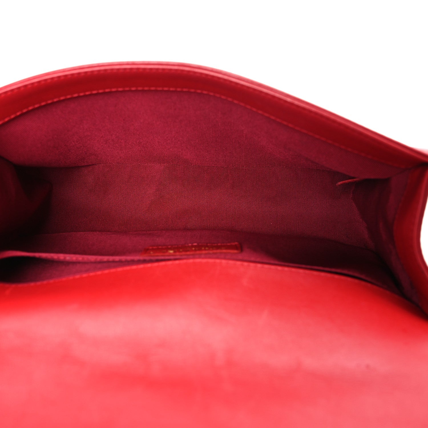 Chanel Lambskin Quilted Medium Boy Flap Red