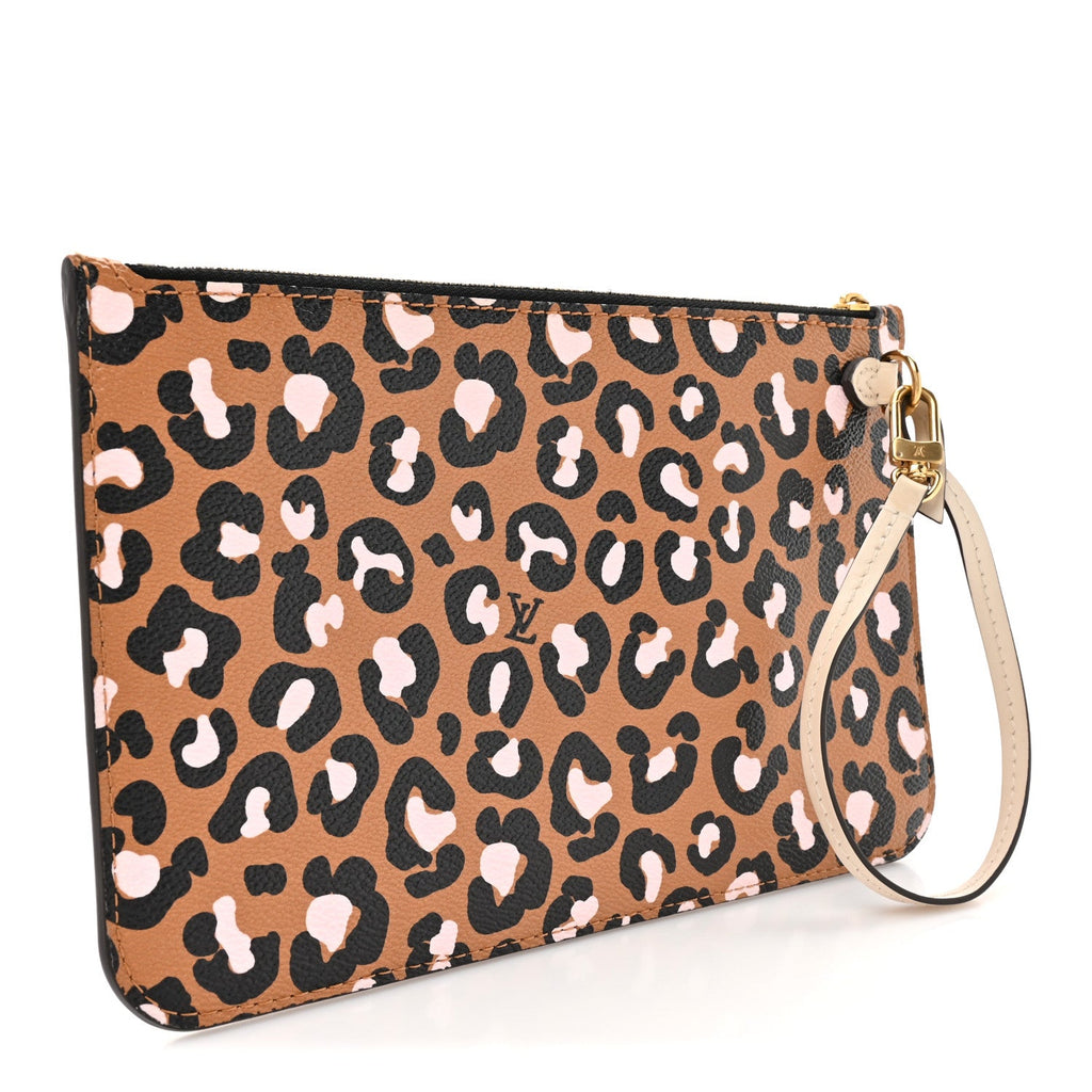 Louis Vuitton Empreinte Monogram Giant Wild At Heart Neverfull MM Pochette Brown