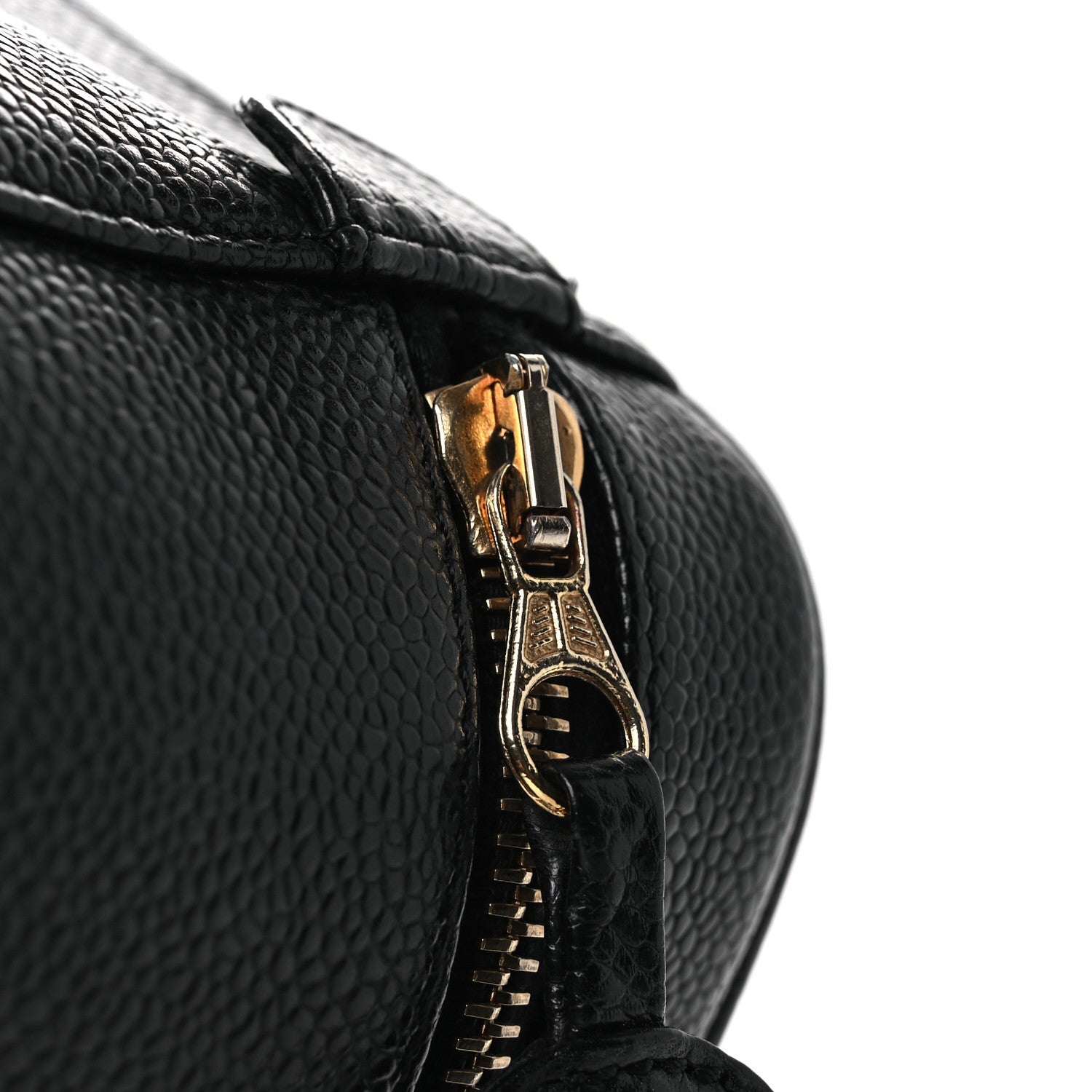 Chanel Caviar Vanity Cosmetic Case Black