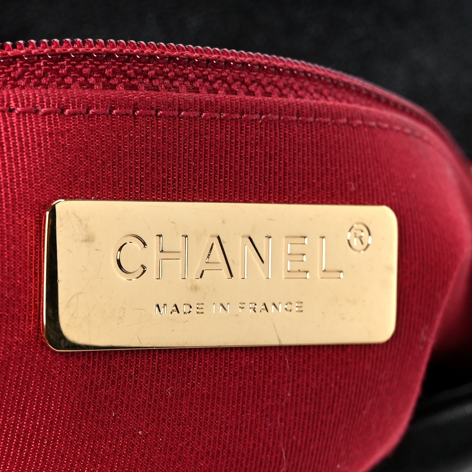 Chanel Goatskin Quilted Large Chanel 19 Flap Black