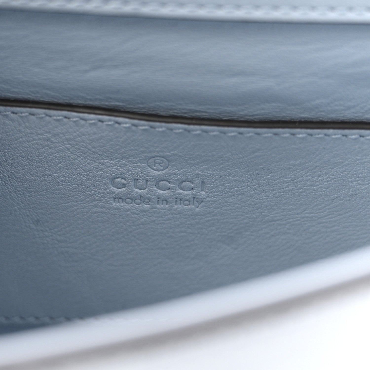 Gucci Lizard Web Mini Horsebit 1955 Shoulder Bag Light Blue