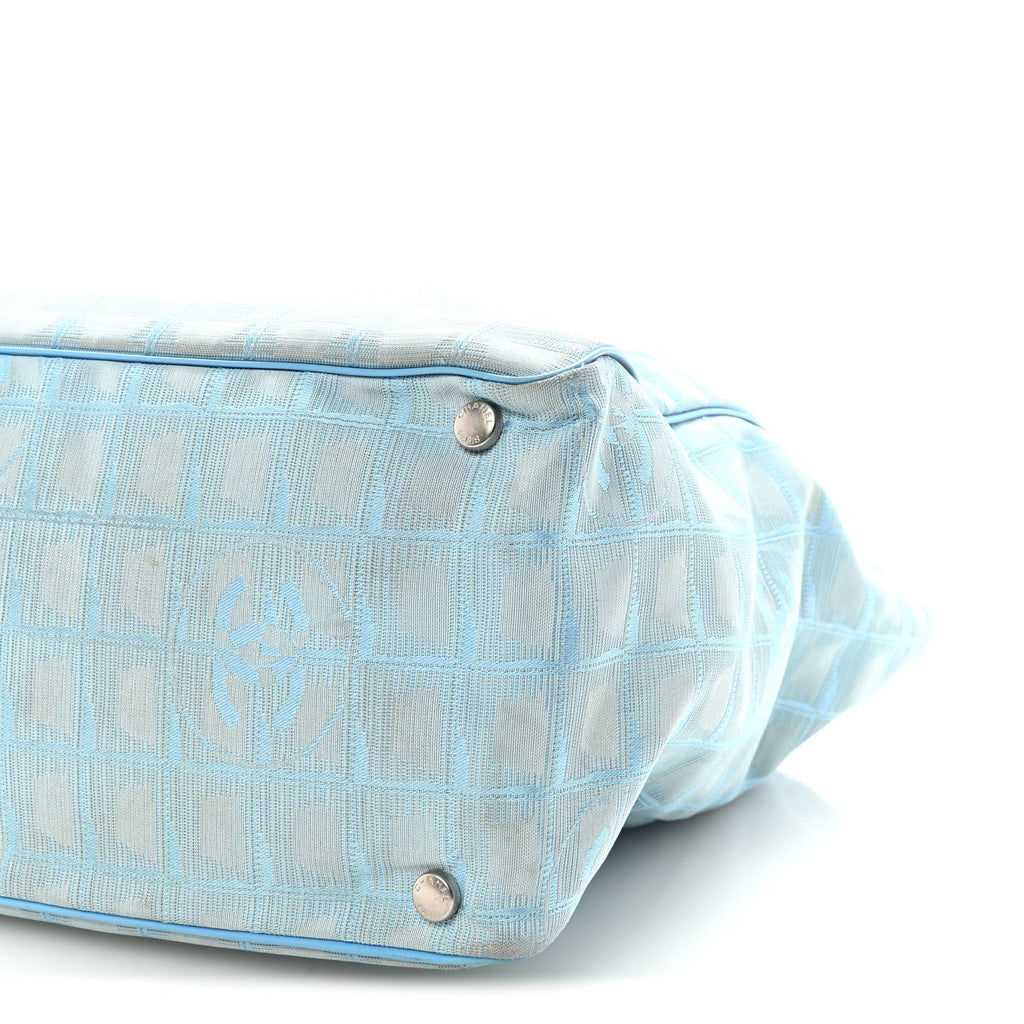 Chanel Nylon Travel Large Tote Blue