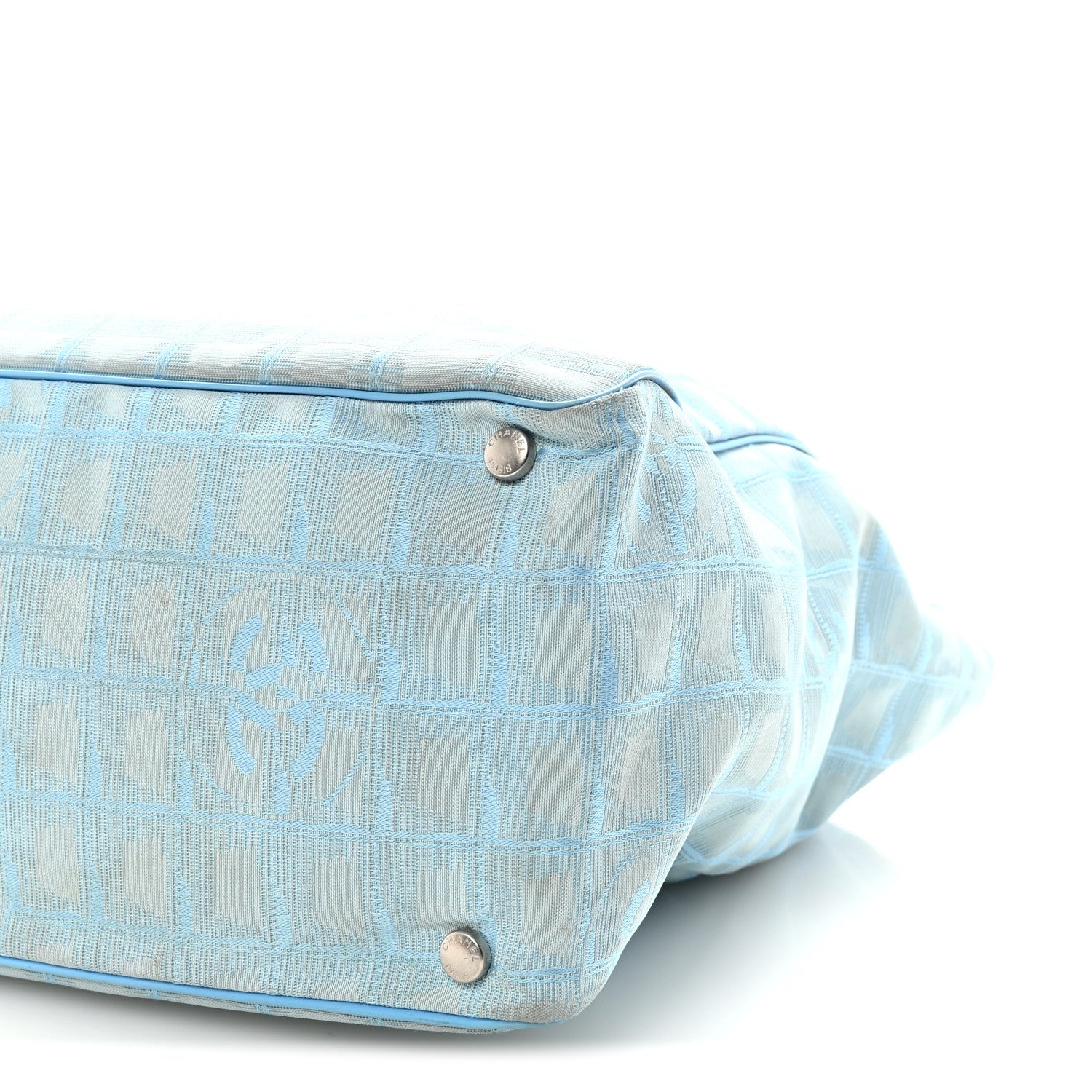 Chanel Nylon Travel Large Tote Blue