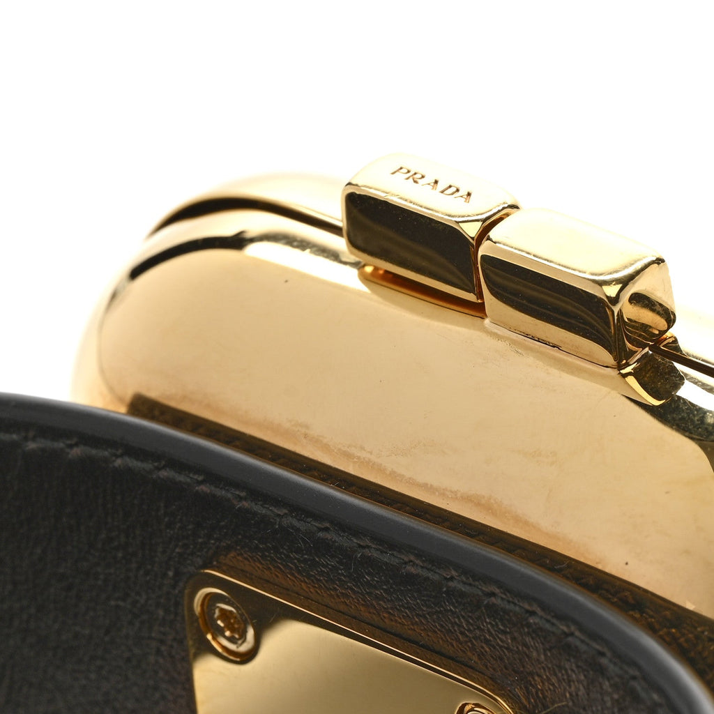 Prada Saffiano Metal Wrist Case M Gold
