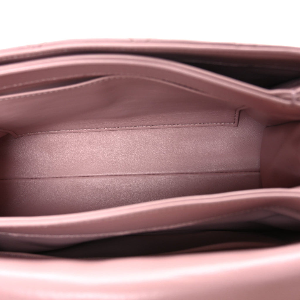 Chanel Lambskin Quilted Medium Color Match Flap Light Pink