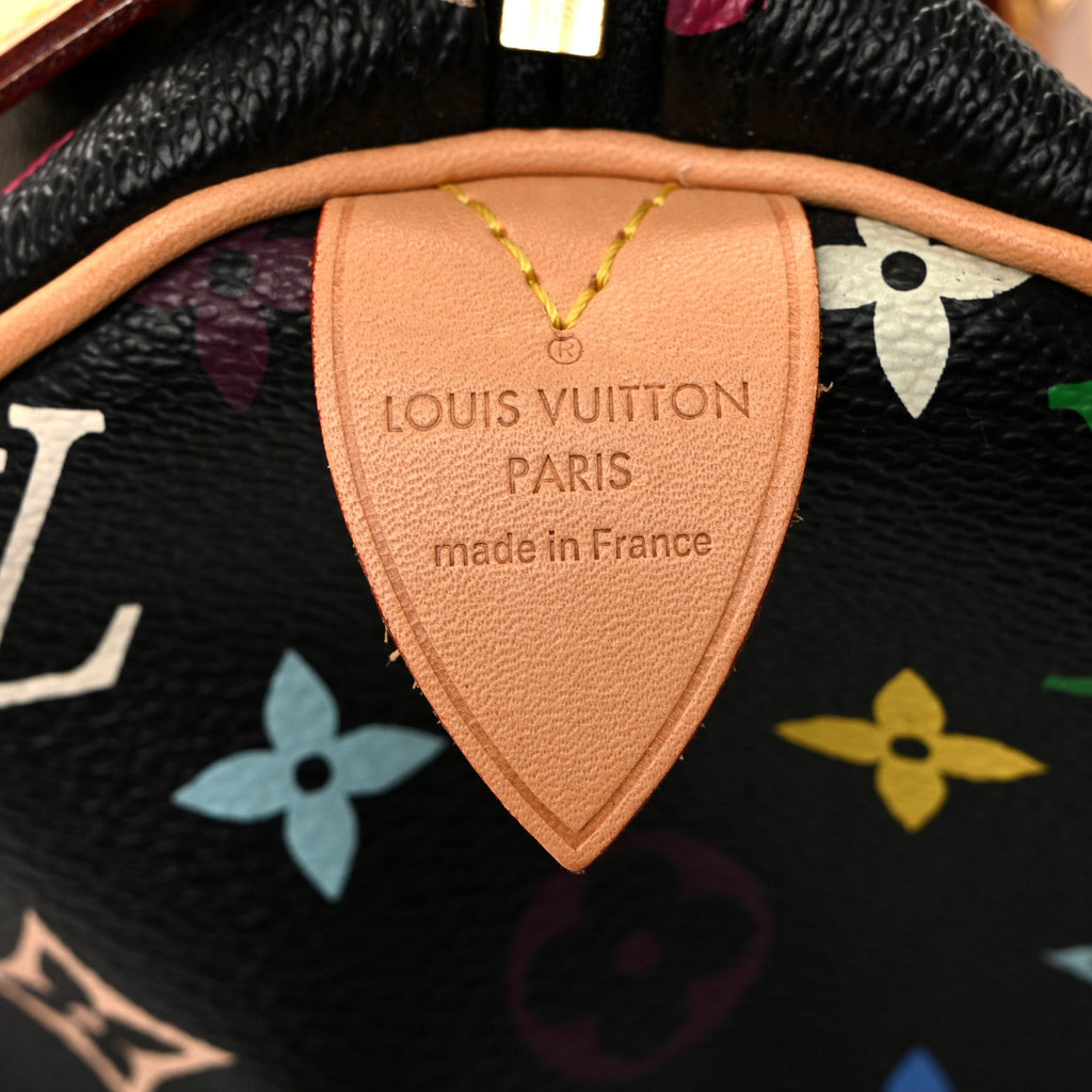 Louis Vuitton Monogram Multicolor Speedy 30 Black