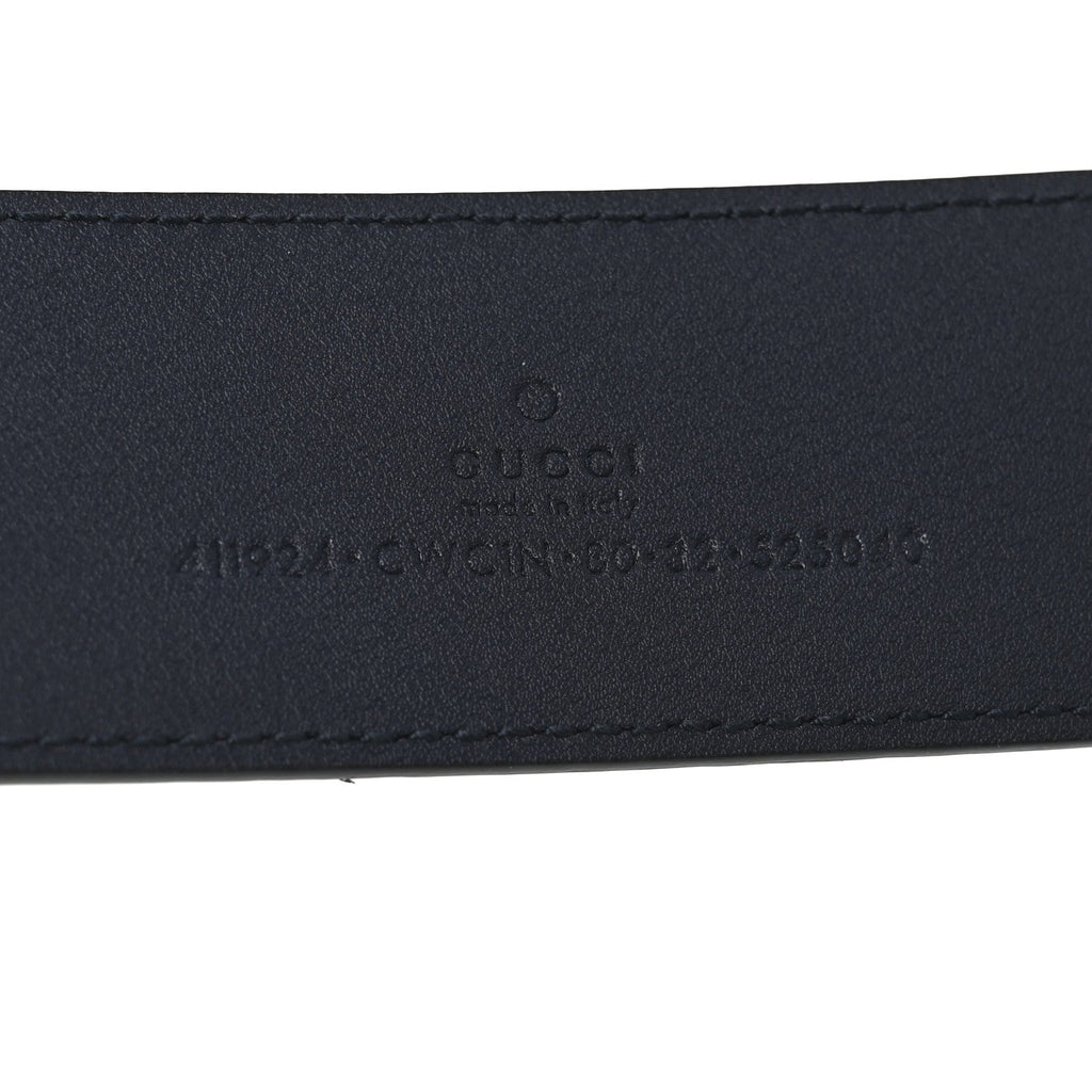 Gucci Guccissima Signature Interlocking G 40mm Belt 80 32 Black