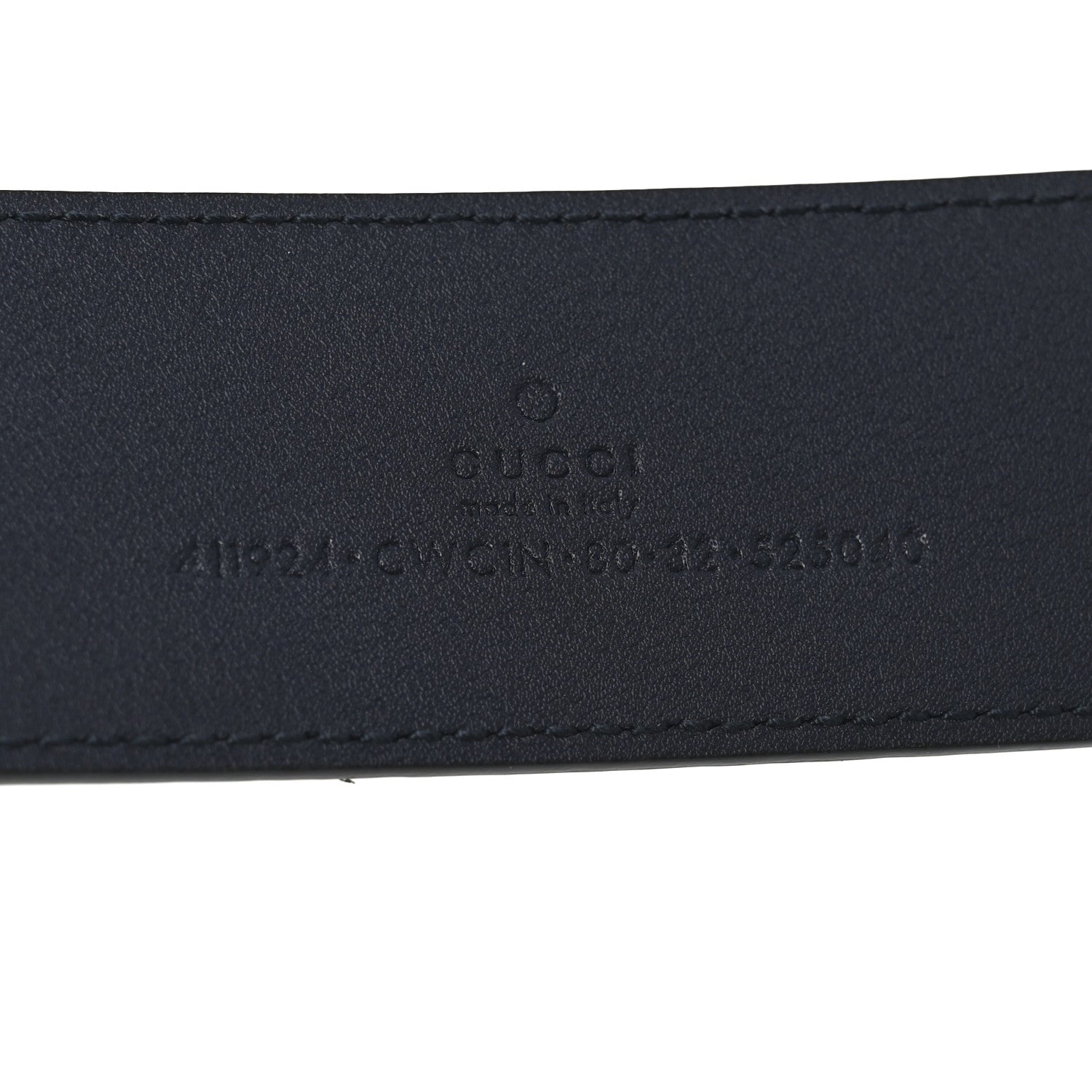 Gucci Guccissima Signature Interlocking G 40mm Belt 80 32 Black