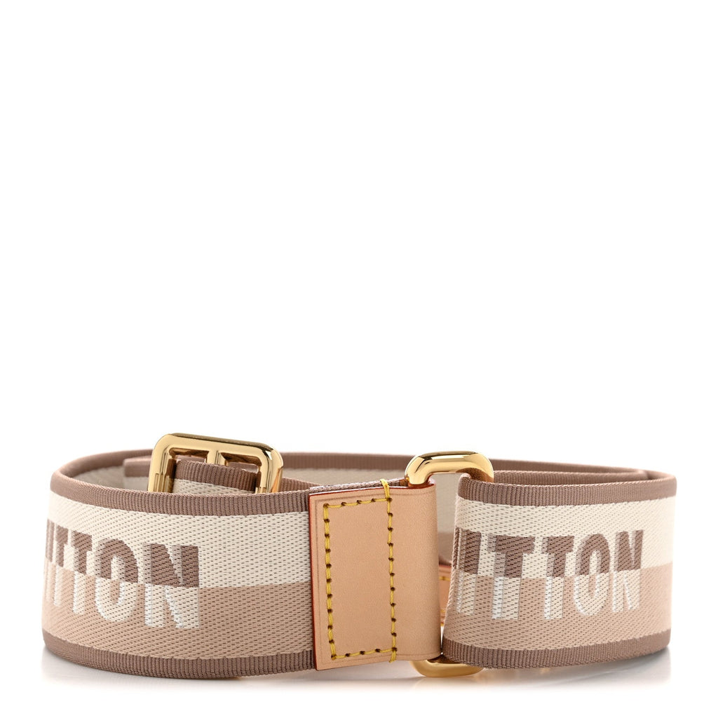 Louis Vuitton Jacquard Speedy Bandouliere 20 Shoulder Strap Beige