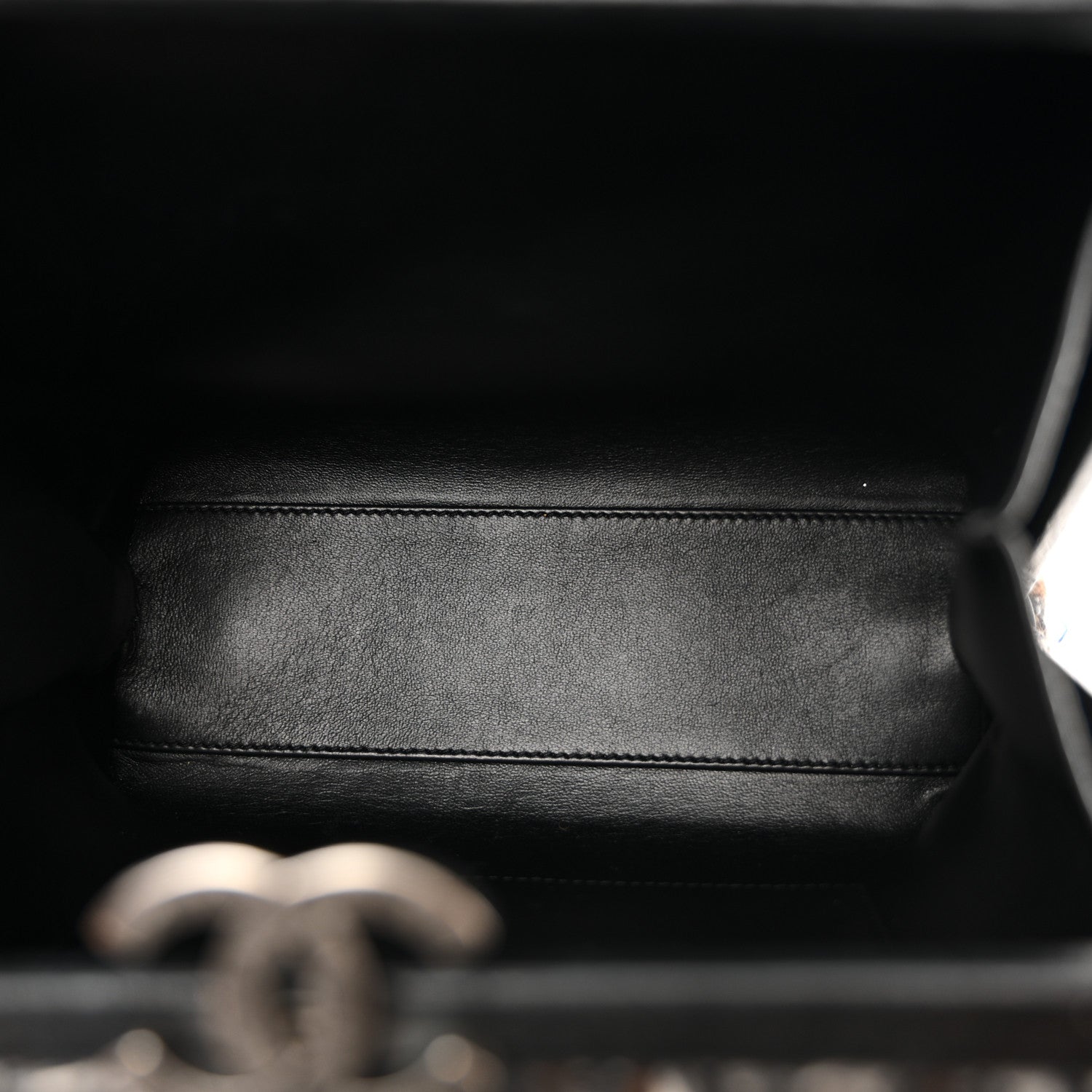 Chanel Tweed Kisslock Minaudiere Black Multicolor