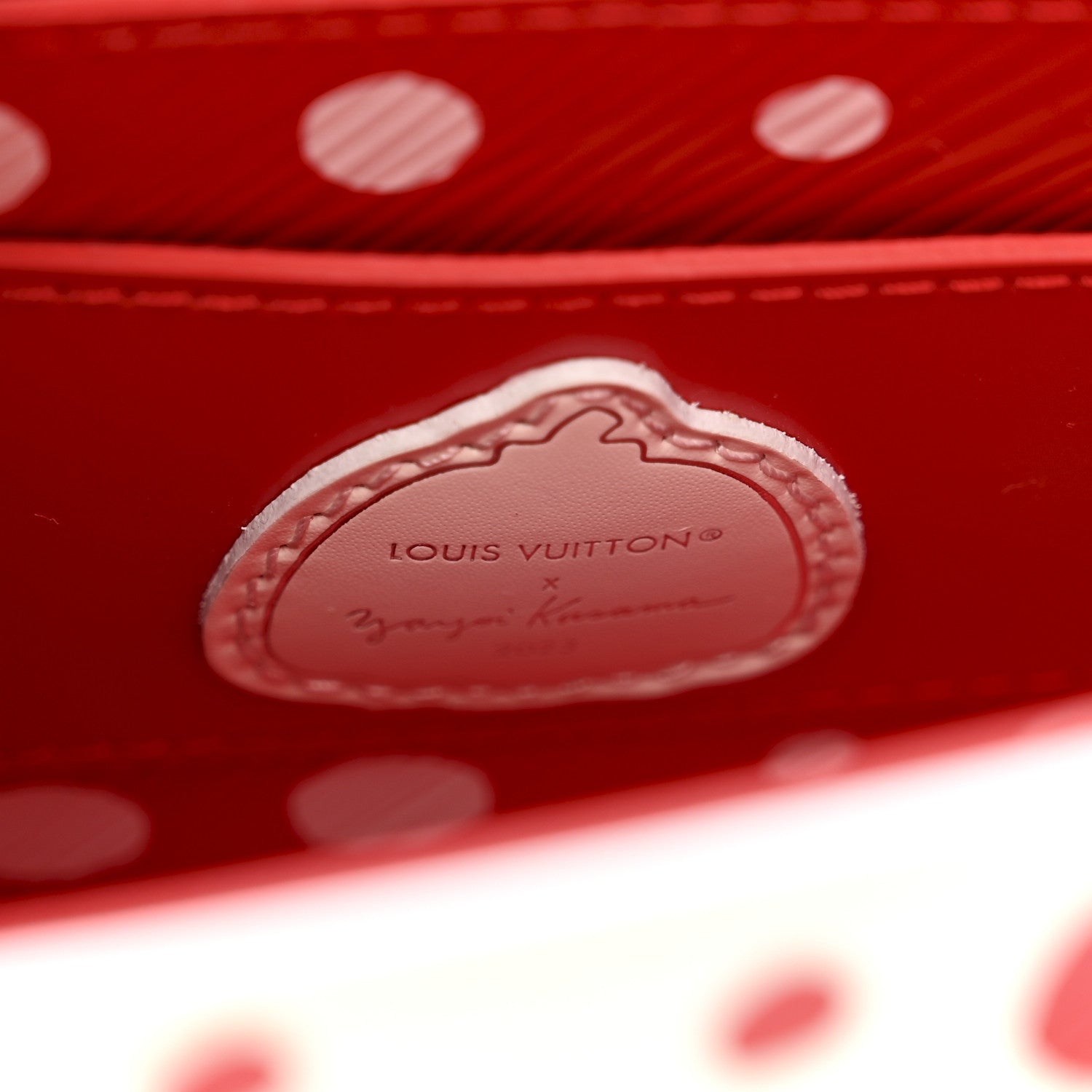 Louis Vuitton LV X YK Epi Infinity Dots Twist Shoulder Bag PM White Red