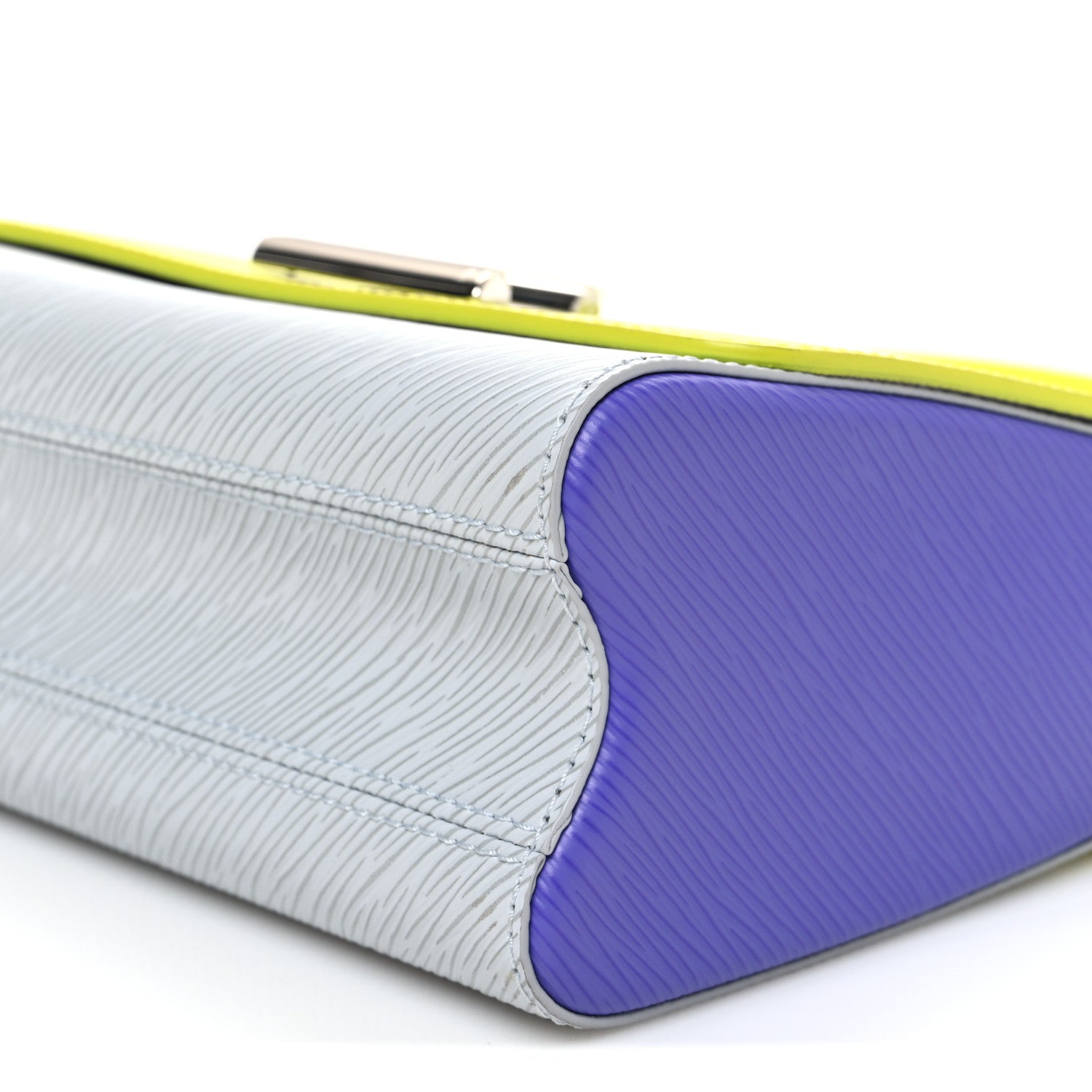 Louis Vuitton Epi Gradient Twist Shoulder Bag MM Purple Yellow Grey