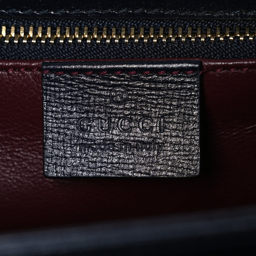 Gucci Velvet Azalea Calfskin Baiadera Stripe Horsebit 1955 Shoulder Bag Multicolor