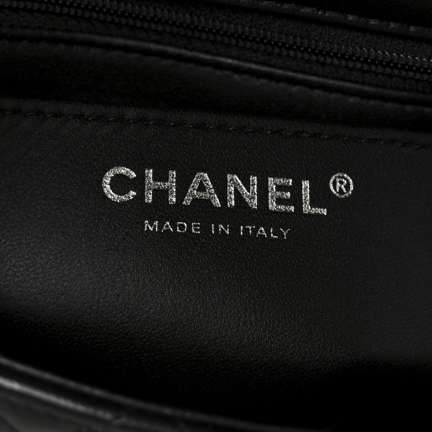 Chanel Lambskin Quilted Mini Top Handle Rectangular Flap So Black