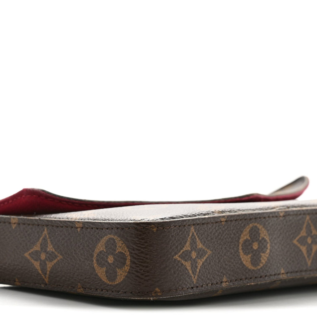 Louis Vuitton Monogram Pochette Felicie Chain Wallet Fuchsia