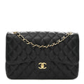 Chanel Caviar Quilted Jumbo Double Flap Black