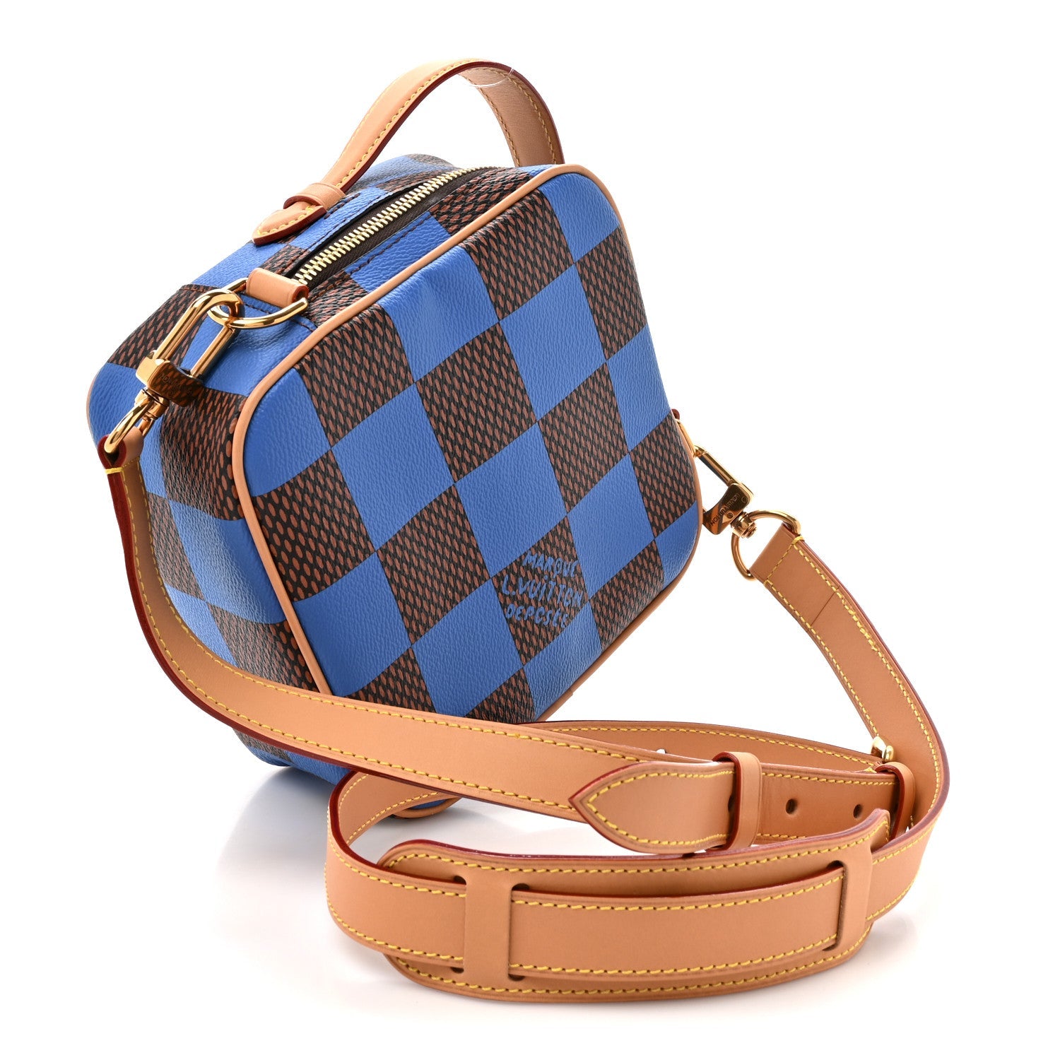 Louis Vuitton Damier Pop Chess Messenger Blue