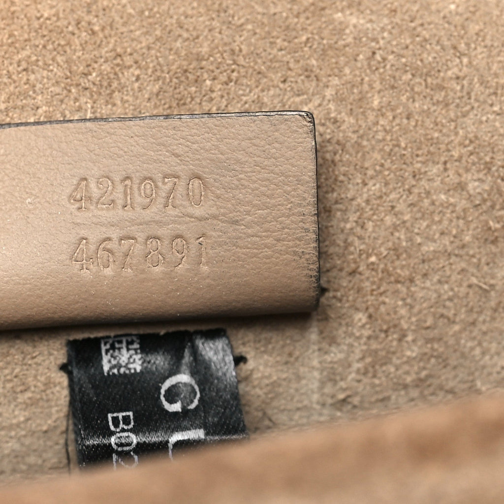 Gucci GG Supreme Monogram Mini Dionysus Shoulder Bag Taupe