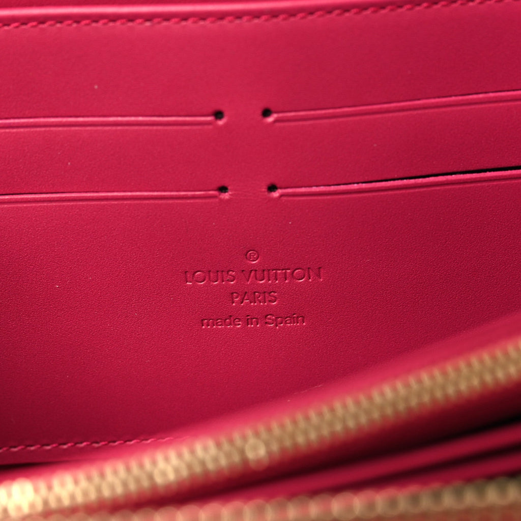 Louis Vuitton Vernis Zippy Wallet Fuchsia