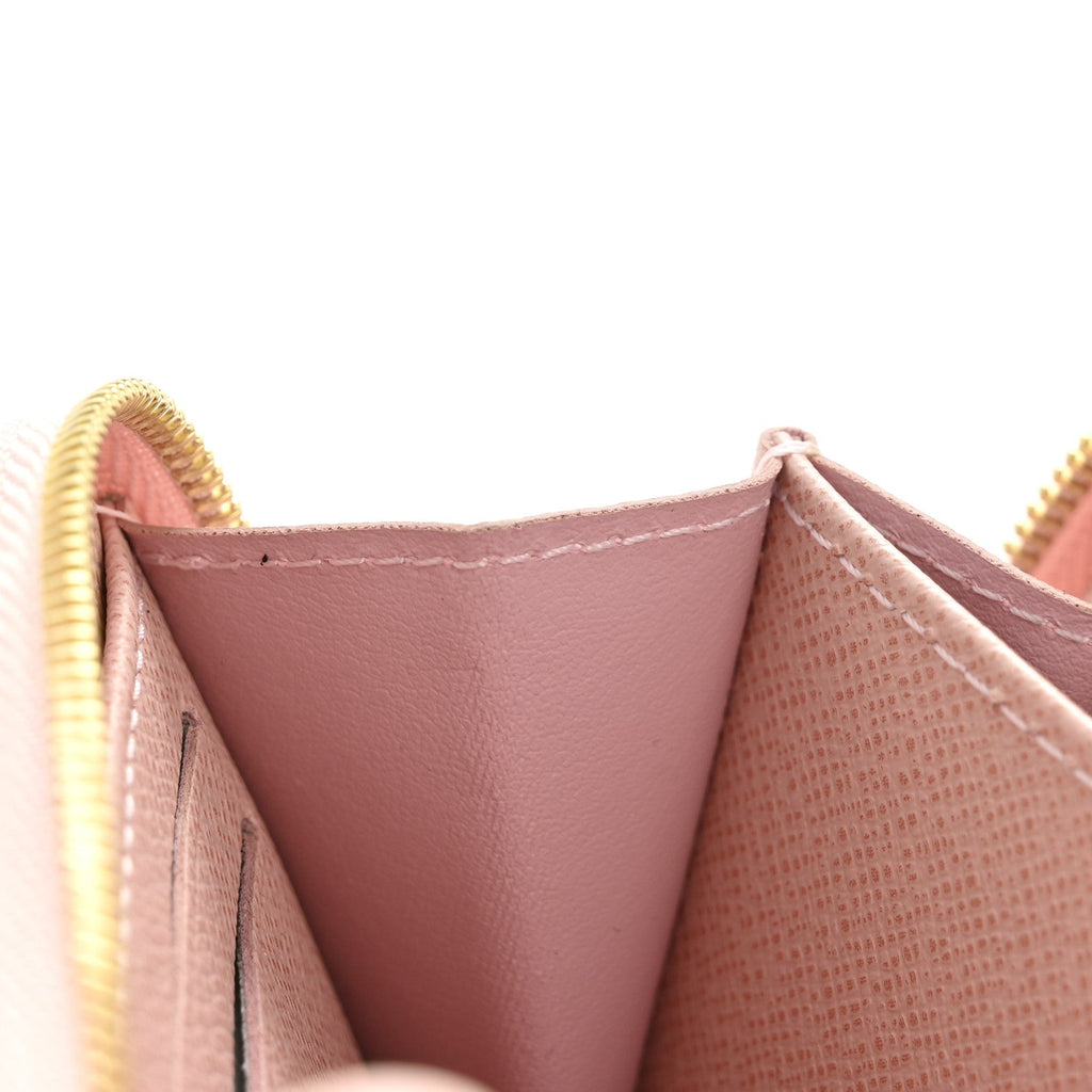 Louis Vuitton Damier Azur Zippy Coin Purse Rose Ballerine