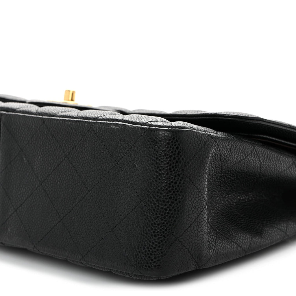 Chanel Caviar Quilted Jumbo Double Flap Black