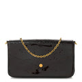 Louis Vuitton Vernis Pochette Felicie Chain Wallet Amarante