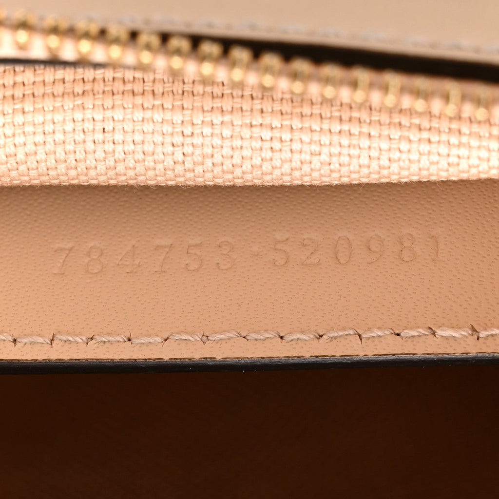 Gucci Denim GG Monogram Calfskin Small Shoulder Bag Souffle Rose