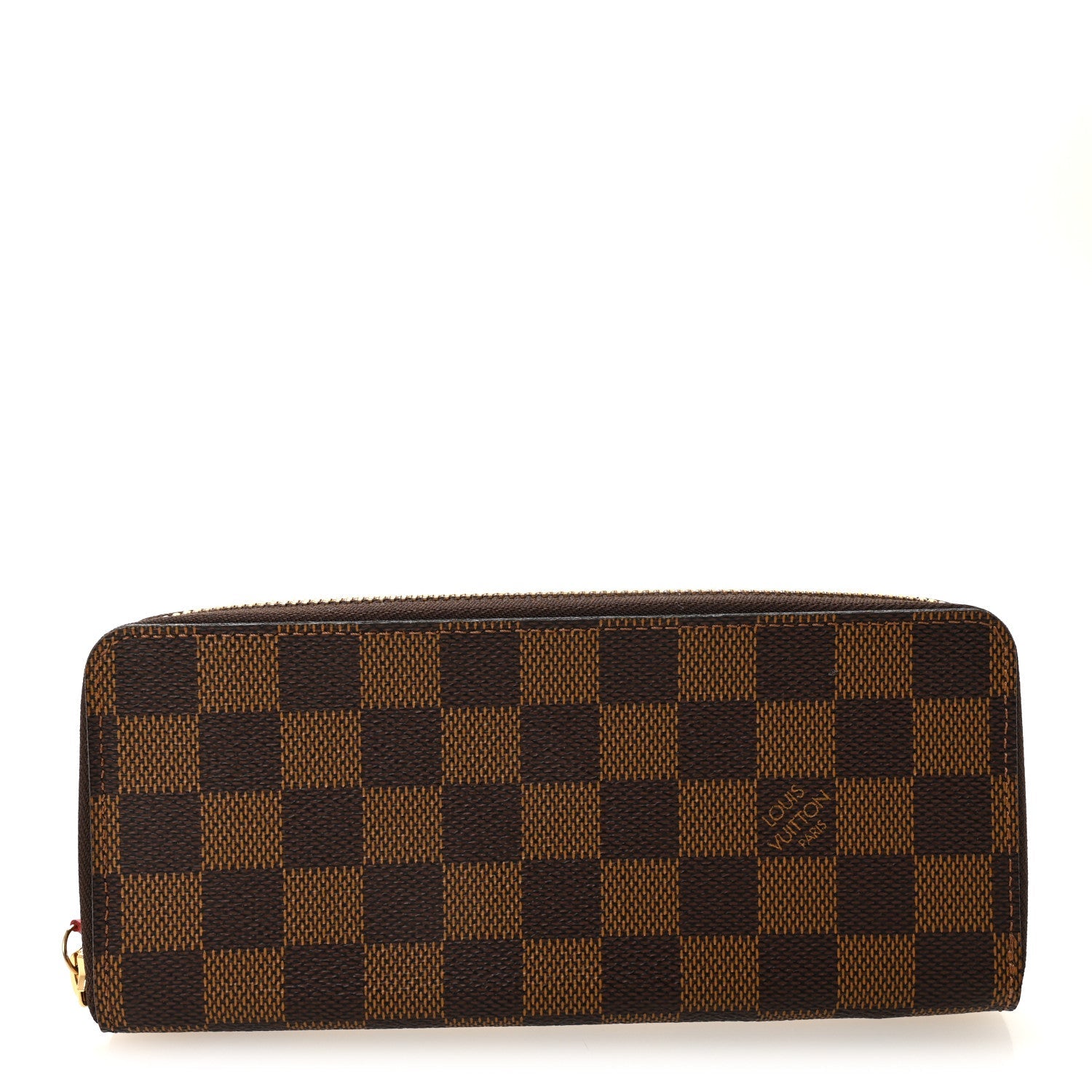 Louis Vuitton Damier Ebene Clemence Wallet Cherry