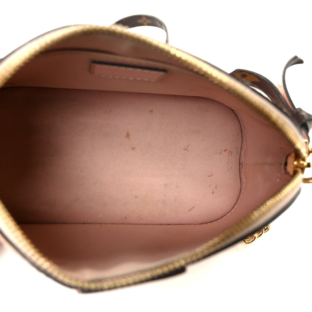 Louis Vuitton Vernis Monogram Alma Mini Rose Ballerine