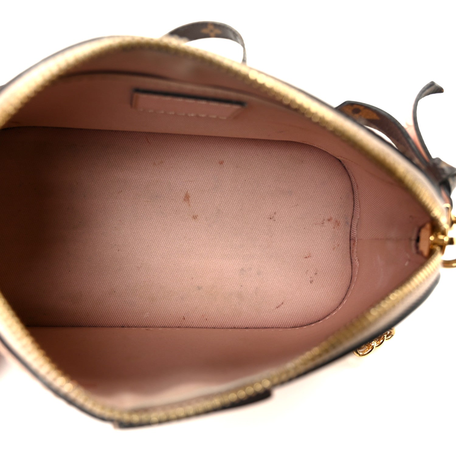 Louis Vuitton Vernis Monogram Alma Mini Rose Ballerine
