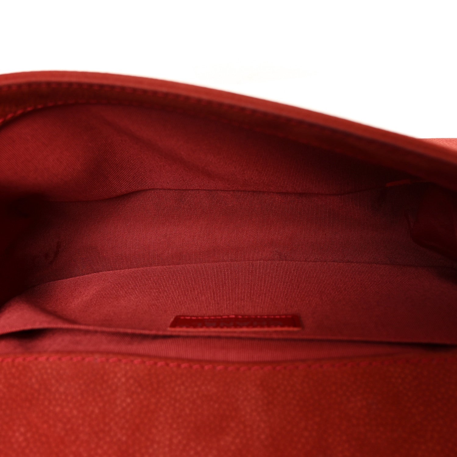 Chanel Suede Caviar Quilted Medium Boy Flap Red
