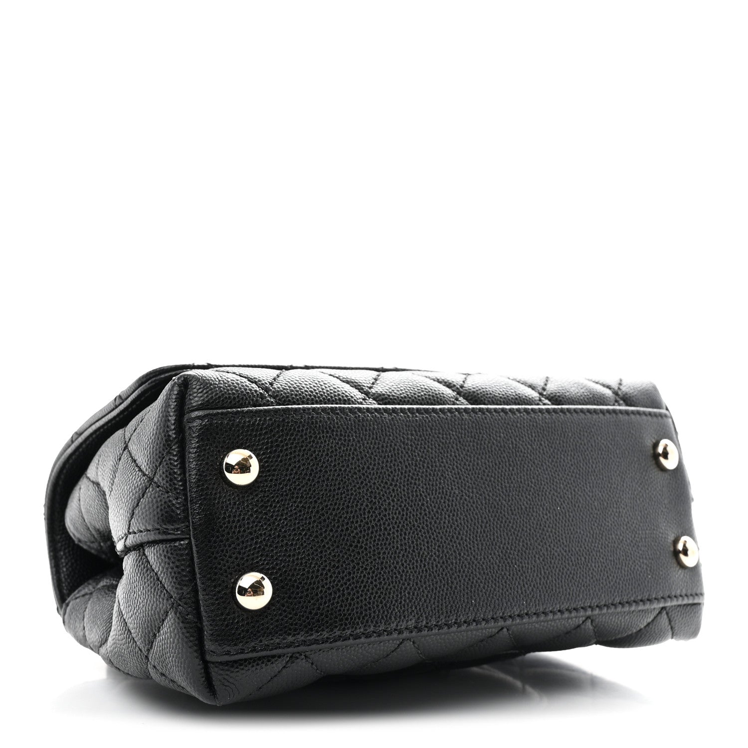 Chanel Caviar Quilted Extra Mini Coco Handle Flap Black