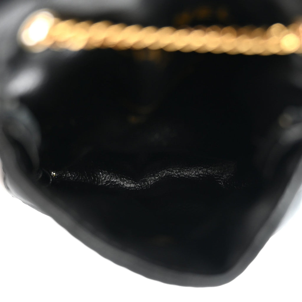Chanel Jersey Quilted Micro Flap Bag Black