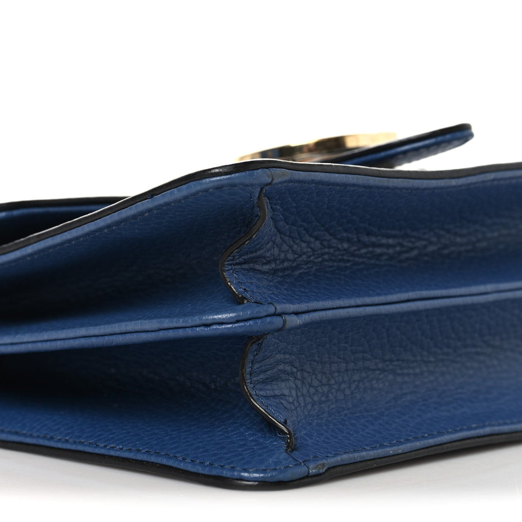 Gucci Dollar Calfskin Small Interlocking G Shoulder Bag Caspian