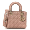 Christian Dior Lambskin Cannage Small My ABCDior Lady Dior Fard