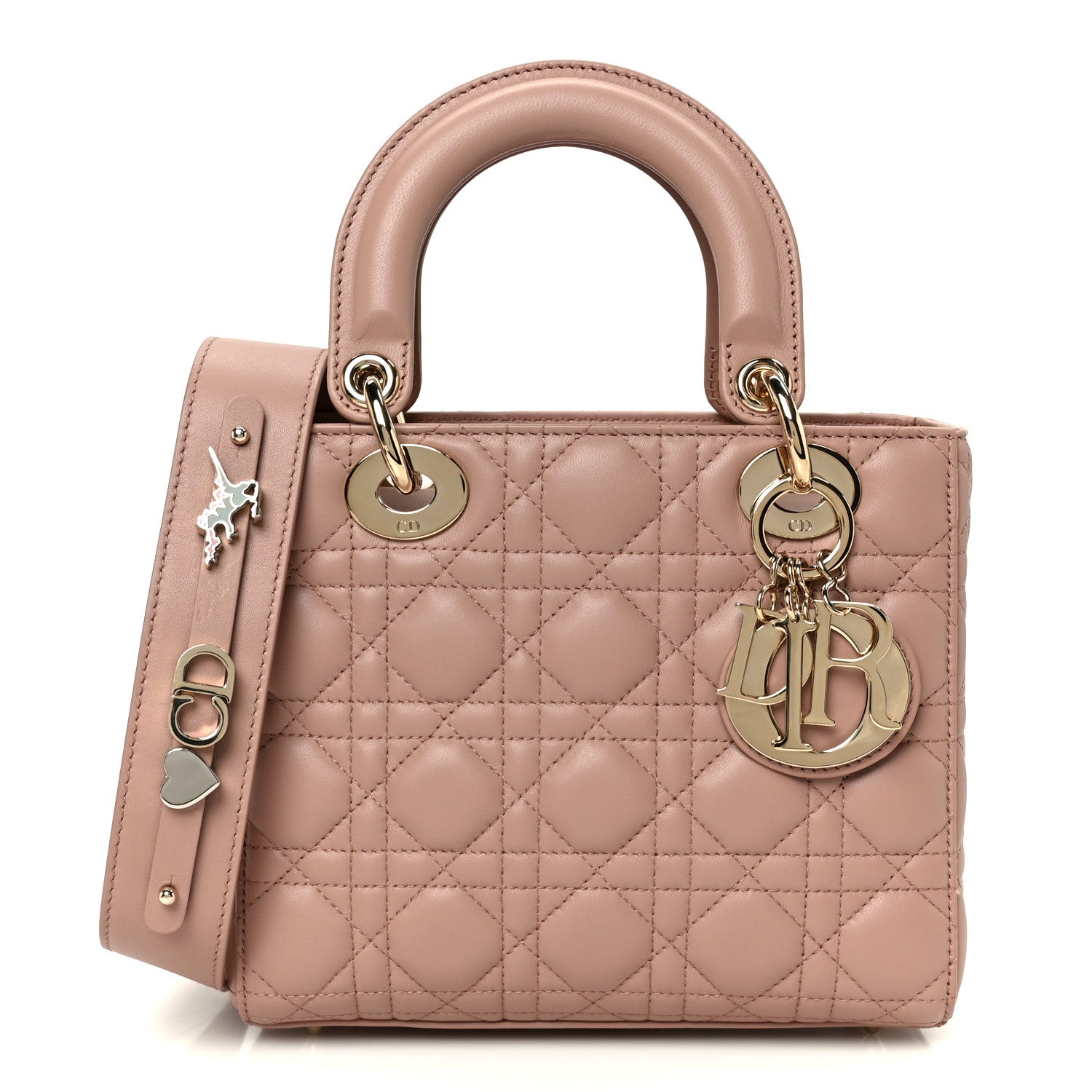 Christian Dior Lambskin Cannage Small My ABCDior Lady Dior Fard