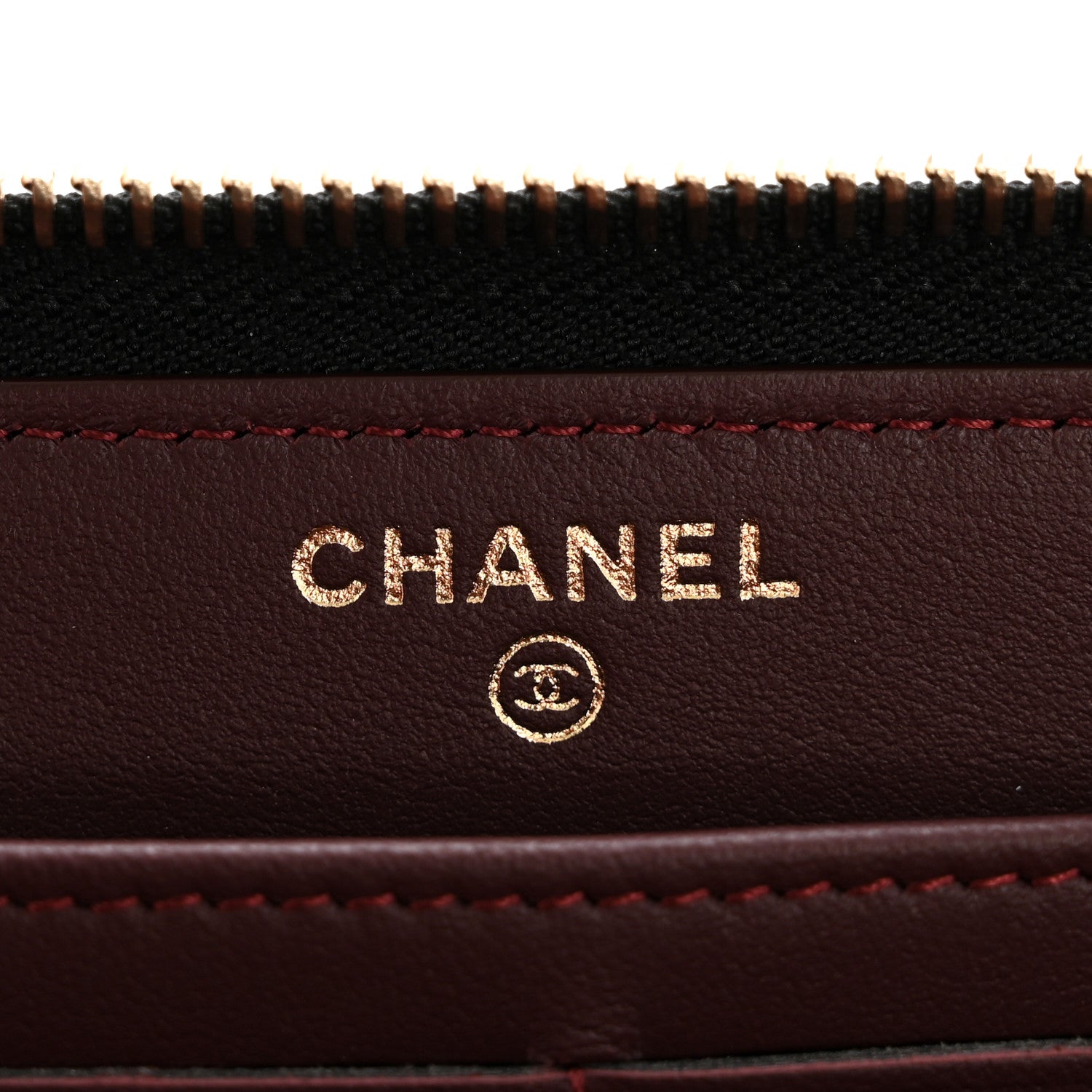 Aged Calfskin Quilted Lucky Charms 2.55 Reissue Zip Around Wallet Black