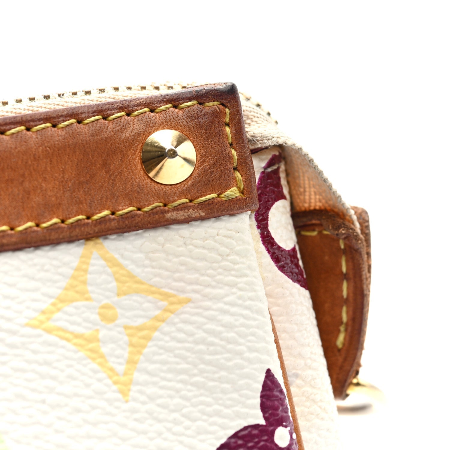Louis Vuitton Monogram Multicolor Pochette Accessories White