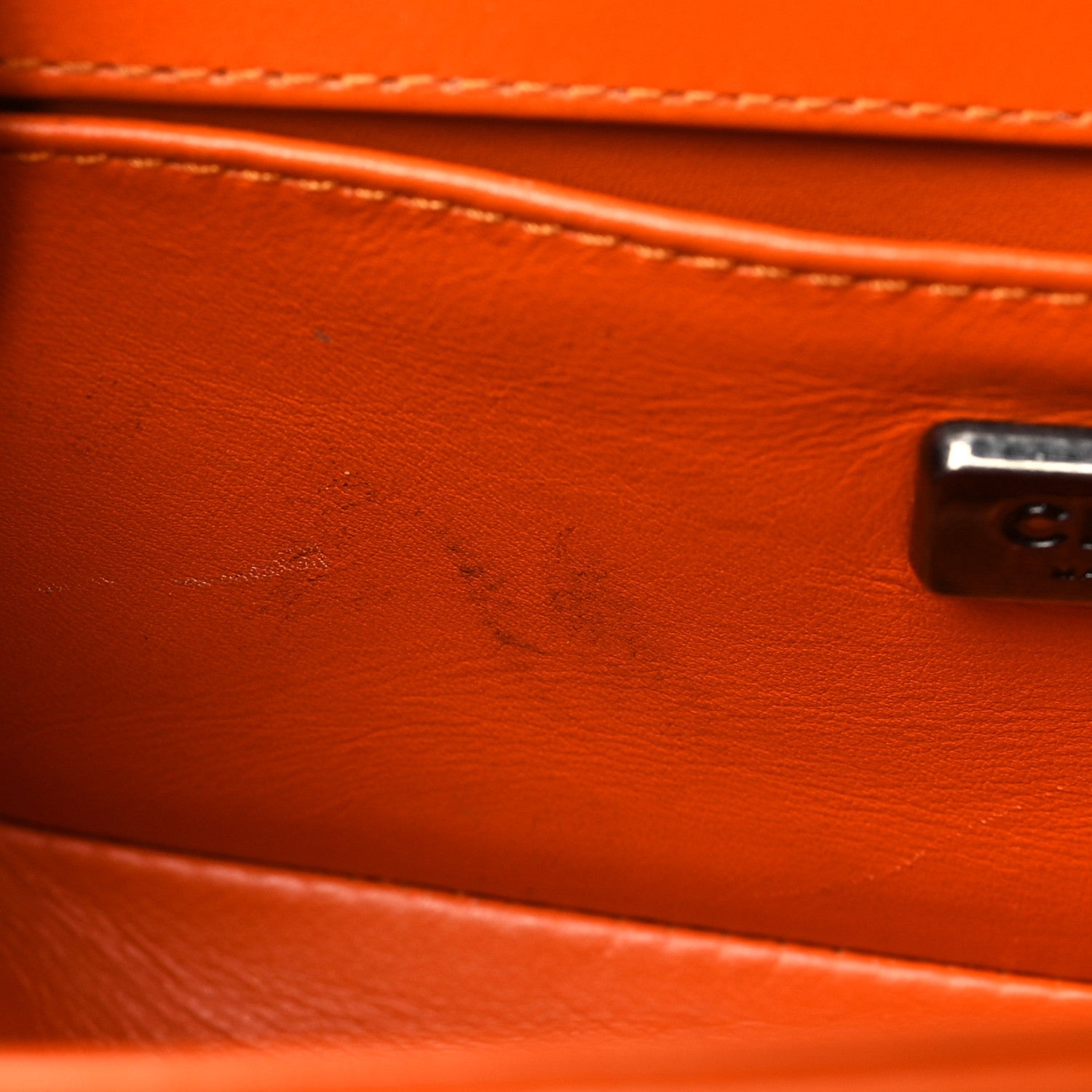 Chanel Snakeskin Small Boy Flap Orange