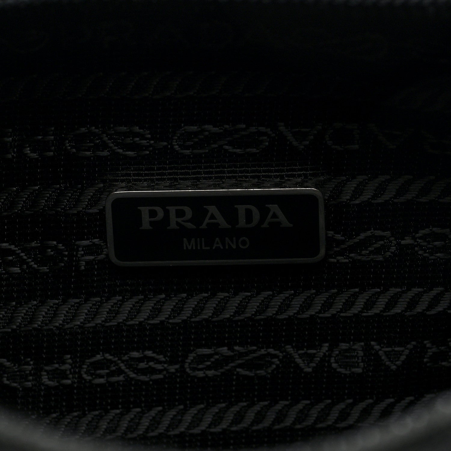 Prada Tessuto Nylon Mini Re-Edition 2000 Bag Black