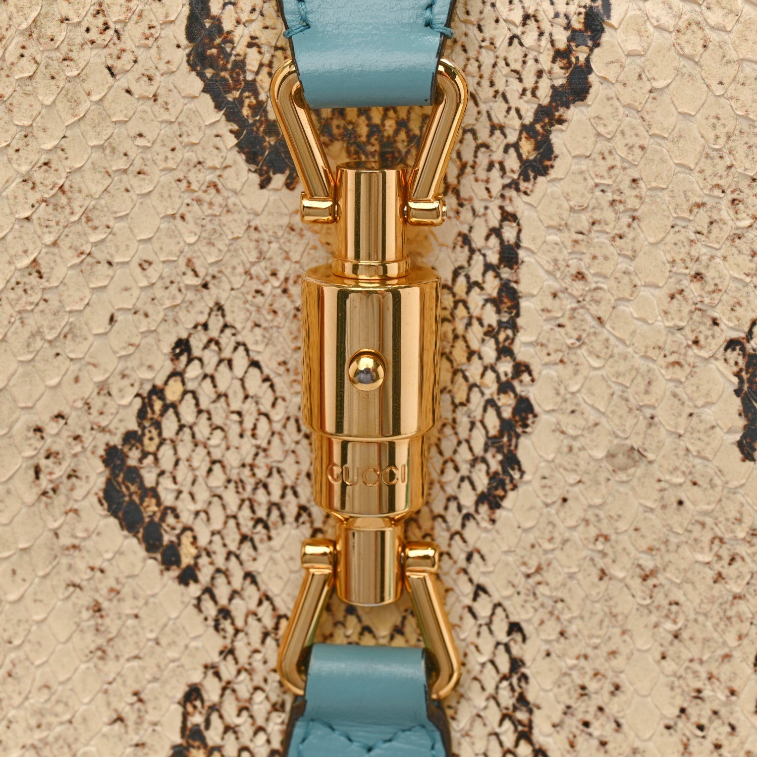 Gucci Snakeskin Calfskin Jackie 1961 Hobo Multicolor
