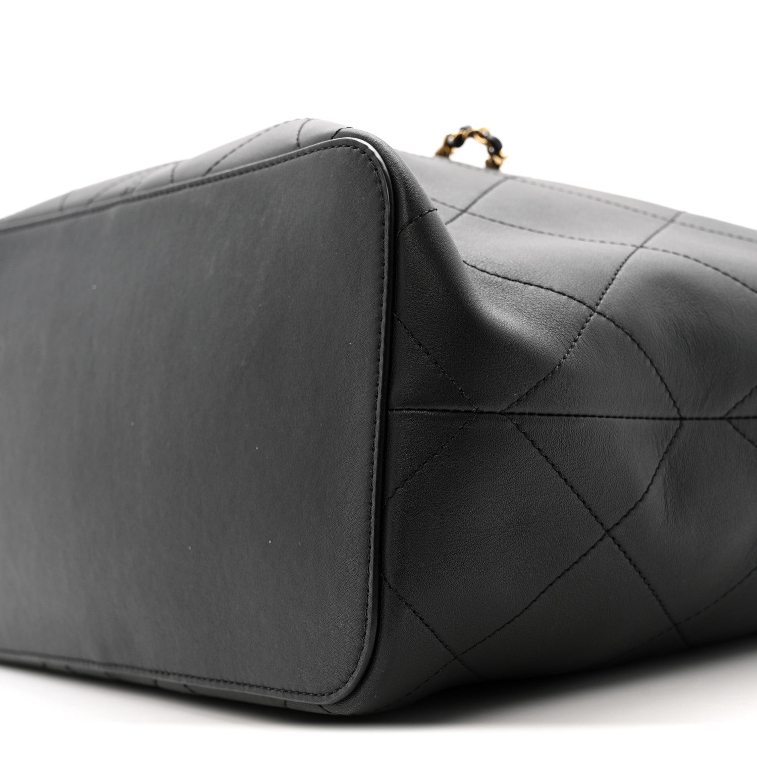 Chanel Calfskin Quilted Large Shopping Bag Black